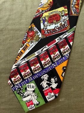 Nicole Miller Novelty Campbell's Tomato Soup Print Tie - Multicolor